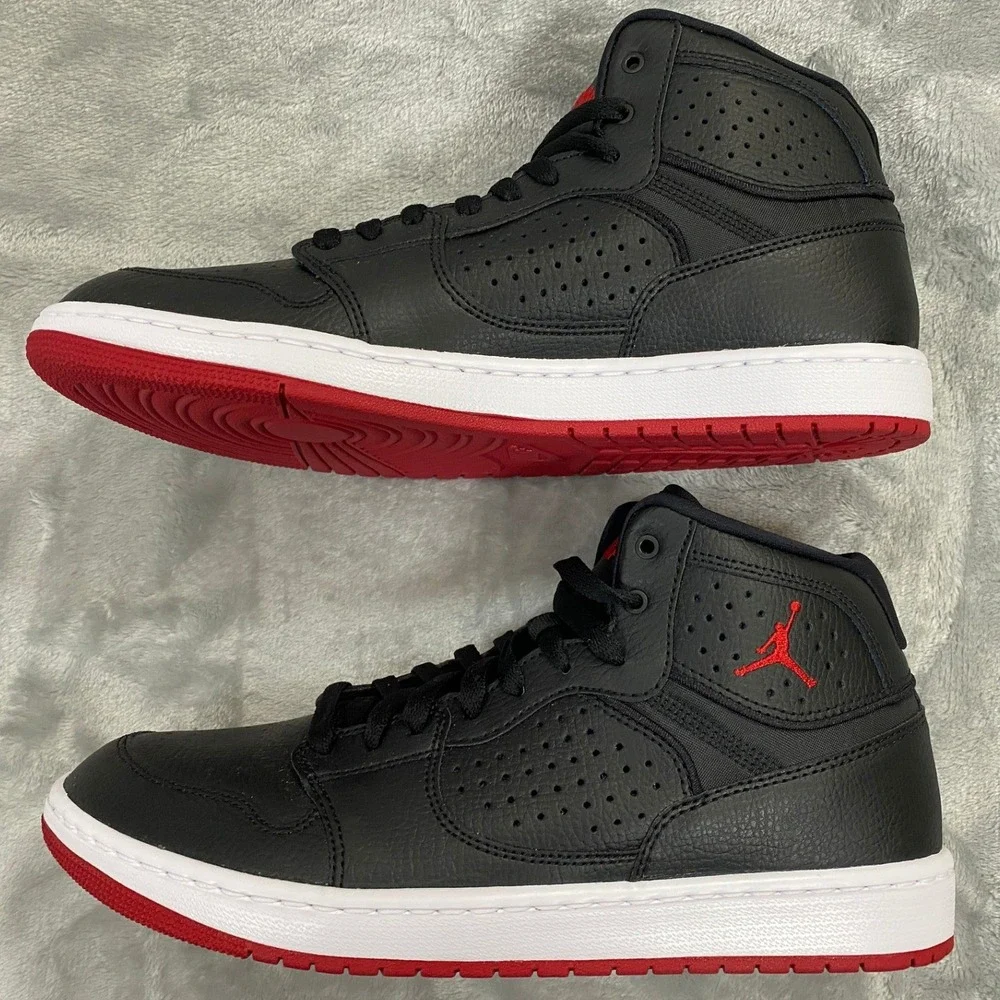 Jordan Access Basketball Training Shoes Mens 10 Black Red White Athletic Casual